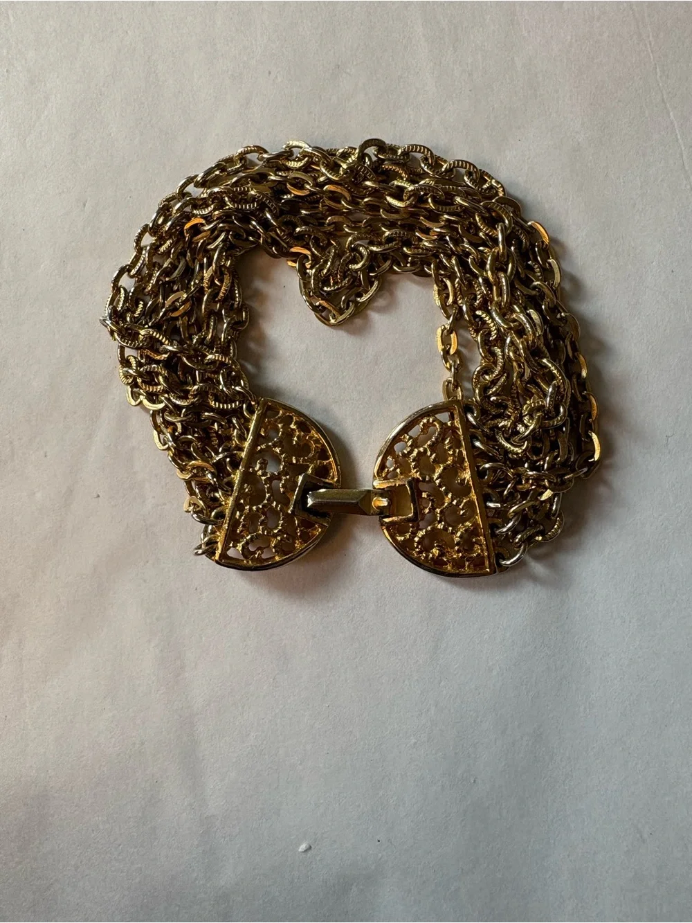 Celebrity Gold Tone multi strand bracelet. Celebrity stamped on clasp.